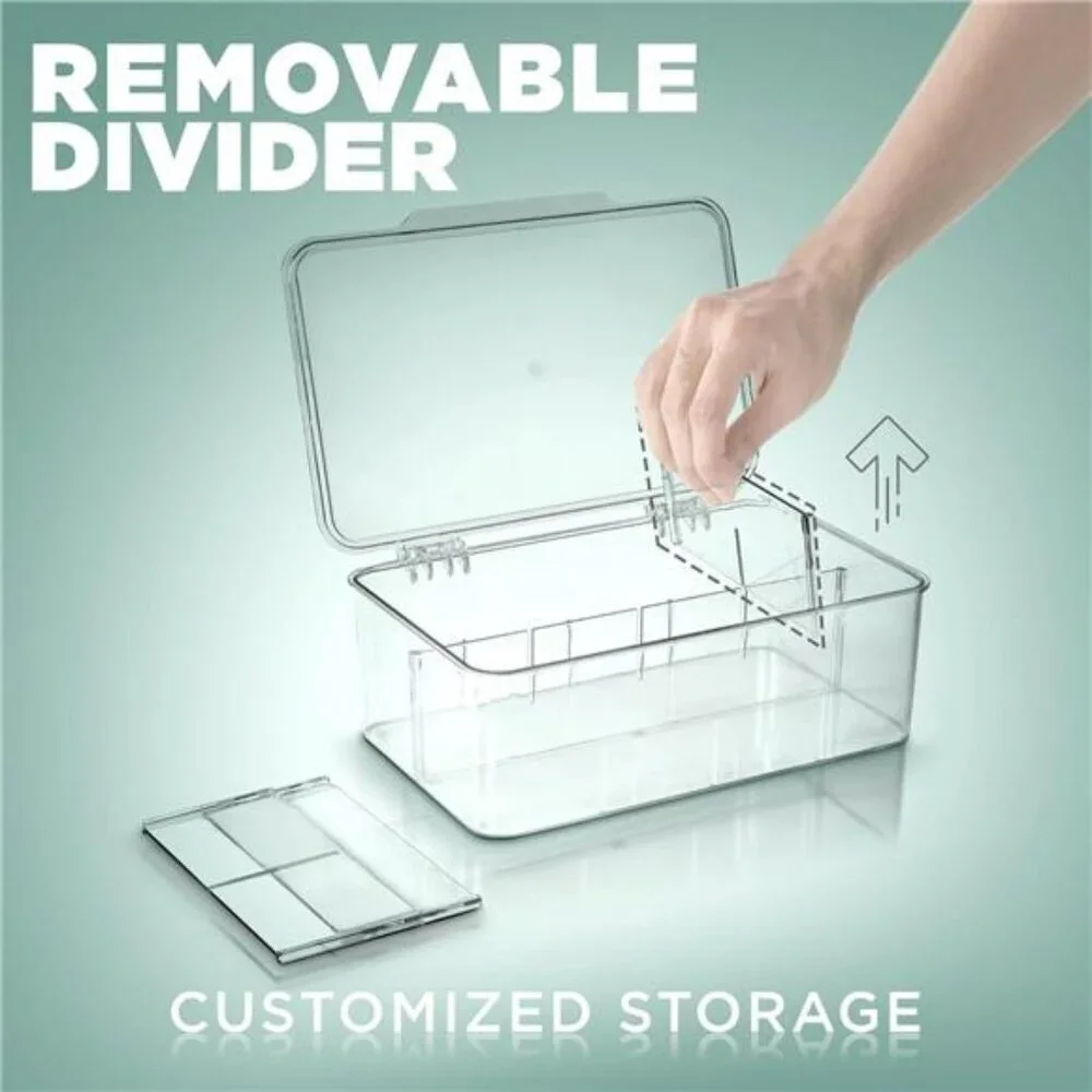 Utopia Home Tea Bag Organizer 2 Pack Stackable Clear Storage Kitchen Organizer